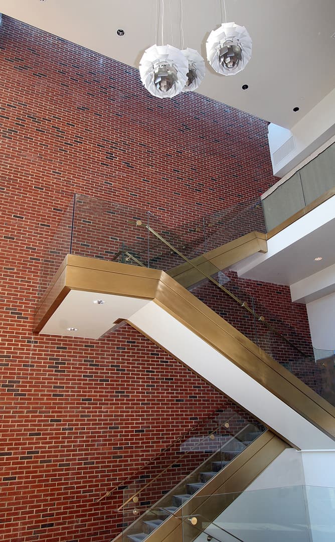 357 Main Street Staircase with Louis Poulsen