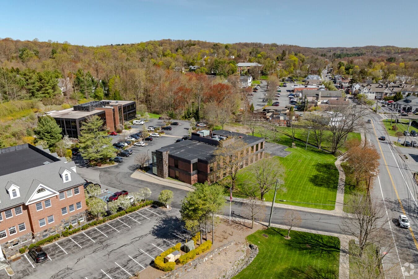 Aerial view of Armonk Professional Center campus
